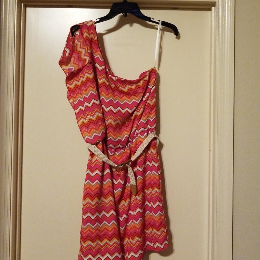 One shoulder summer dress